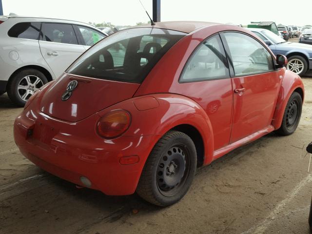 3VWBA21C3XM451762 - 1999 VOLKSWAGEN NEW BEETLE RED photo 4