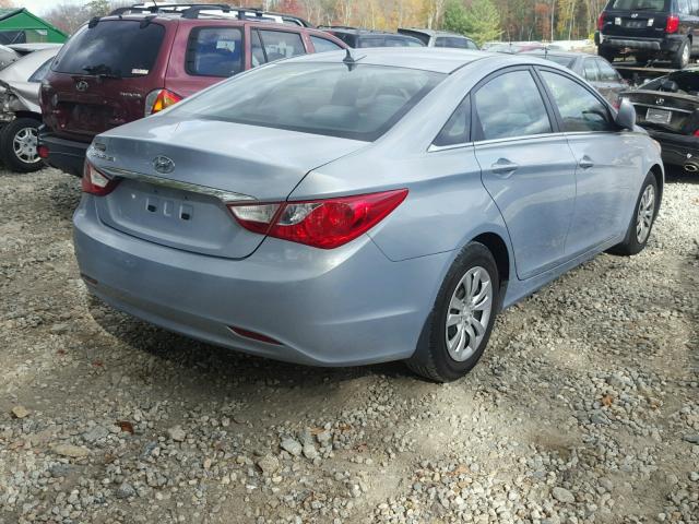 5NPEB4AC3CH498797 - 2012 HYUNDAI SONATA GLS BLUE photo 4