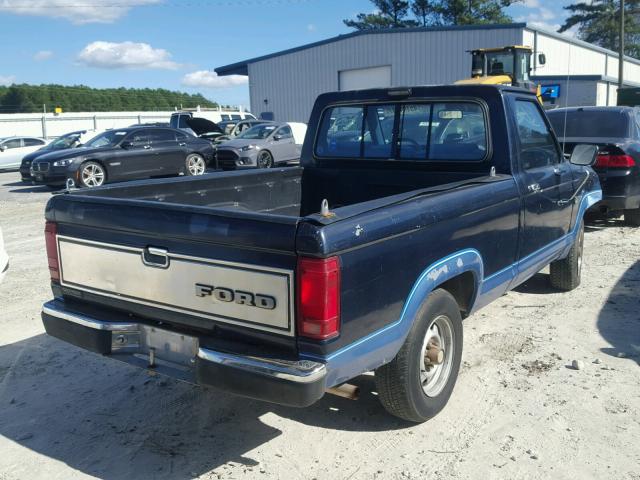 1FTBR10A1HUC03576 - 1987 FORD RANGER BLUE photo 4