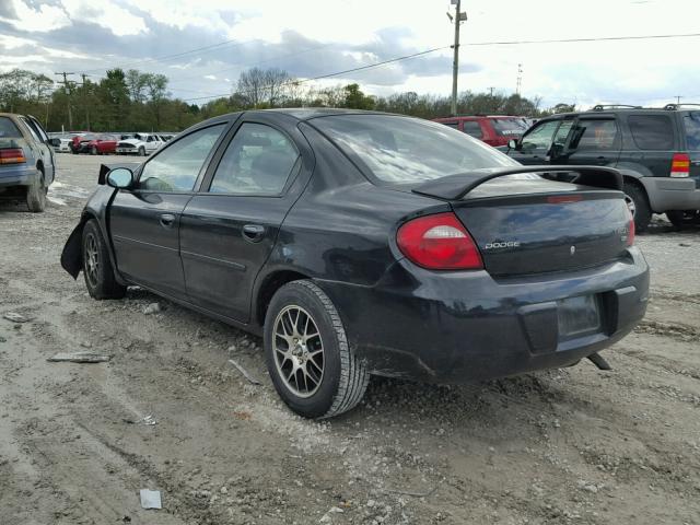 1B3ES56C23D250563 - 2003 DODGE NEON SXT BLACK photo 3