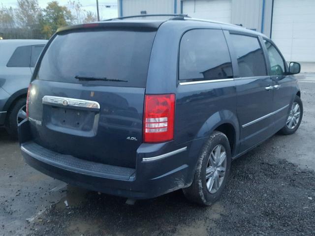 2A8HR64X38R118332 - 2008 CHRYSLER TOWN & COU BLUE photo 4