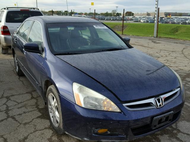 1HGCM56877A227736 - 2007 HONDA ACCORD BLUE photo 1