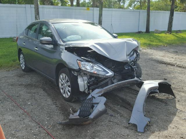 3N1AB7AP7GY243942 - 2016 NISSAN SENTRA GRAY photo 1