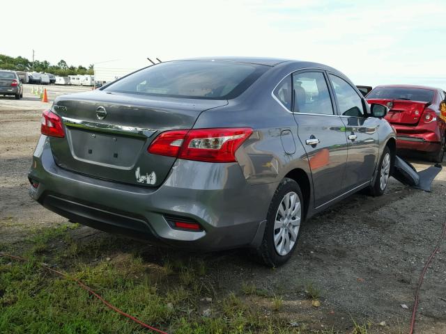 3N1AB7AP7GY243942 - 2016 NISSAN SENTRA GRAY photo 4