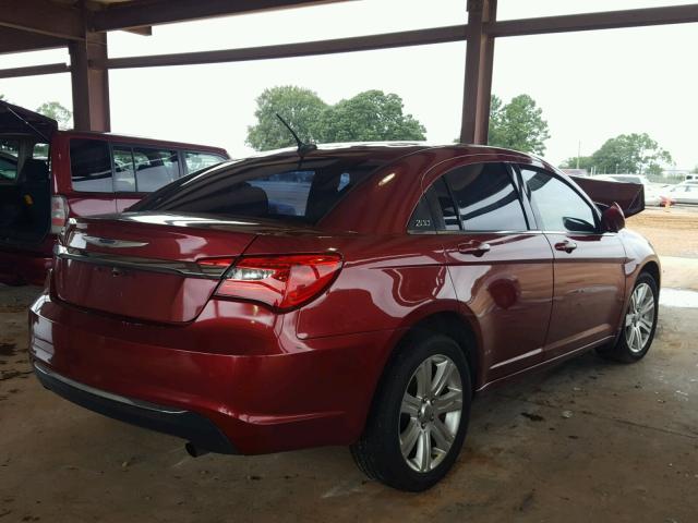 1C3CCBBB4DN539247 - 2013 CHRYSLER 200 TOURIN RED photo 4