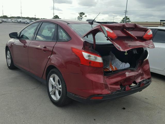 1FADP3F28DL220357 - 2013 FORD FOCUS RED photo 3