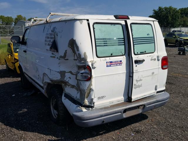 2B7HB11X32K107611 - 2002 DODGE RAM VAN B1 WHITE photo 3