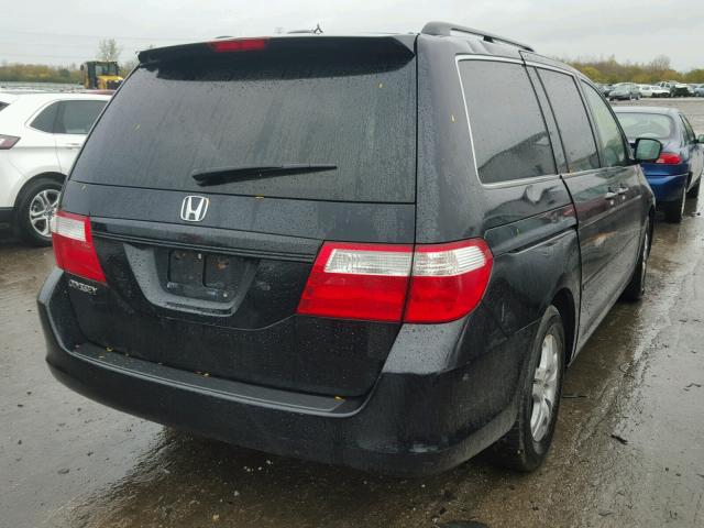 5FNRL387X6B445549 - 2006 HONDA ODYSSEY EX BLACK photo 4