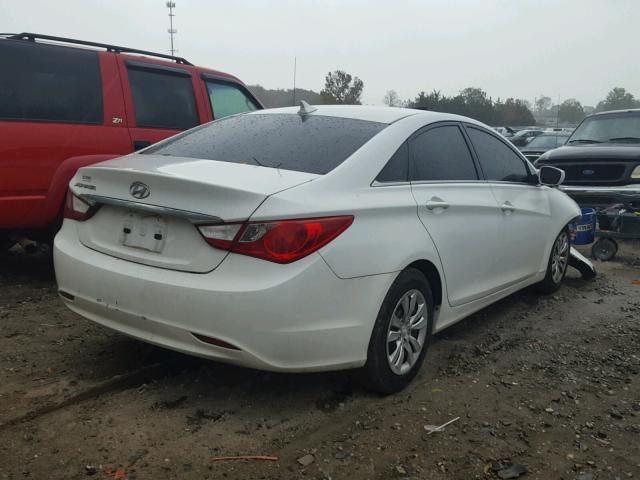 5NPEB4AC7BH182656 - 2011 HYUNDAI SONATA GLS WHITE photo 4