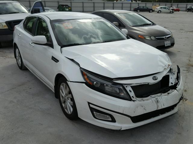 5XXGN4A74EG287951 - 2014 KIA OPTIMA EX WHITE photo 1