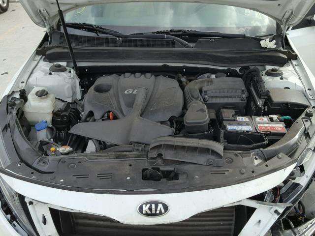 5XXGN4A74EG287951 - 2014 KIA OPTIMA EX WHITE photo 7