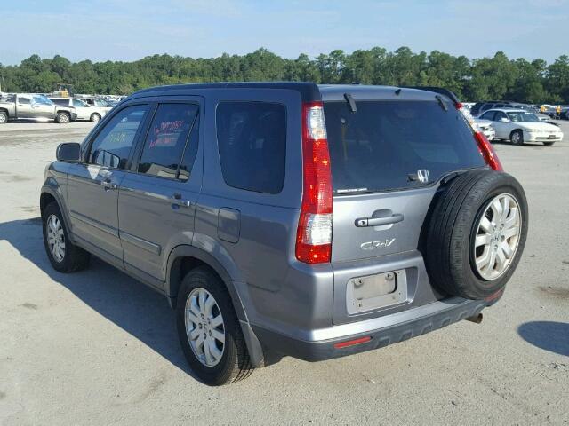 SHSRD78996U429938 - 2006 HONDA CR-V SE GRAY photo 3