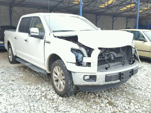 1FTEW1CF4FFB76727 - 2015 FORD F150 SUPER WHITE photo 1