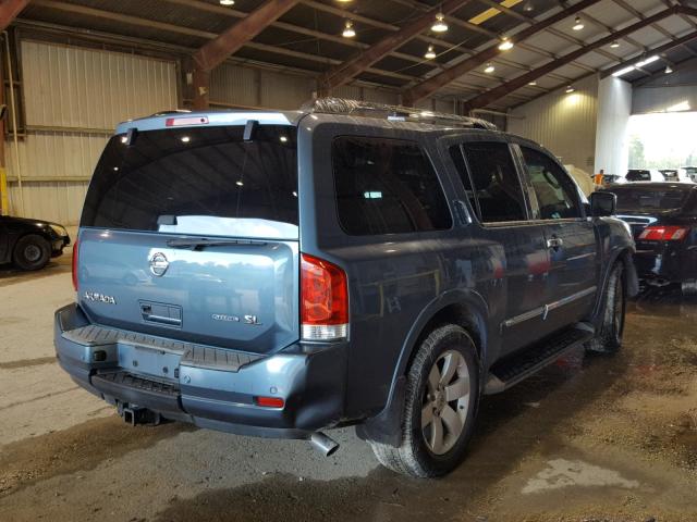 5N1BA0ND8BN600090 - 2011 NISSAN ARMADA SV BLUE photo 4