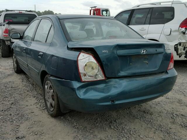 KMHDN46D66U269251 - 2006 HYUNDAI ELANTRA GL GREEN photo 3