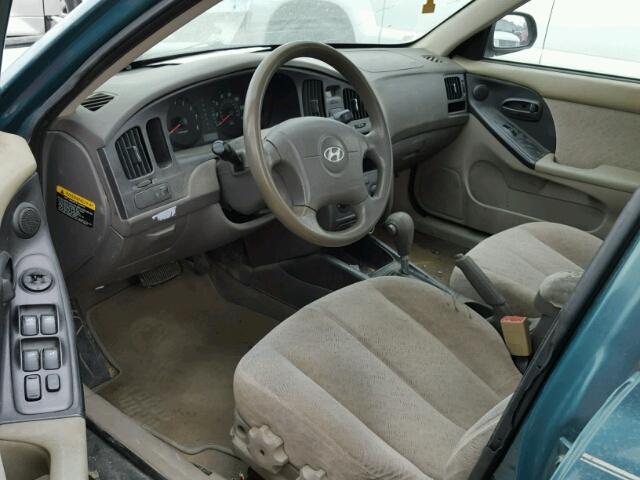 KMHDN46D66U269251 - 2006 HYUNDAI ELANTRA GL GREEN photo 9