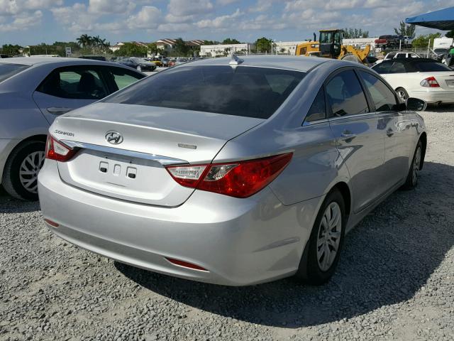 5NPEB4AC3BH162145 - 2011 HYUNDAI SONATA GLS GRAY photo 4