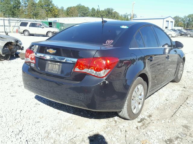 1G1PC5SH4C7245698 - 2012 CHEVROLET CRUZE LS BLACK photo 4