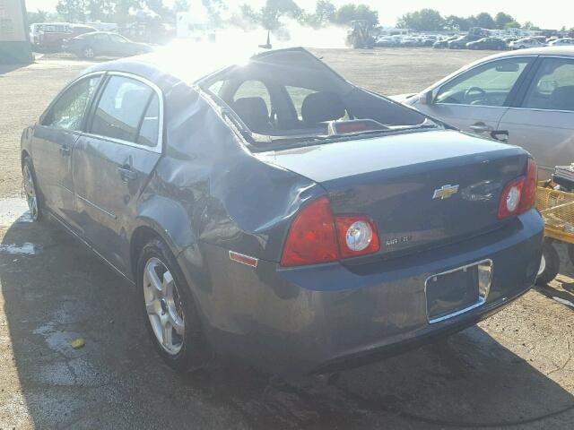 1G1ZH57B29F199379 - 2009 CHEVROLET MALIBU 1LT ნაცრისფერი ფოტო 3
