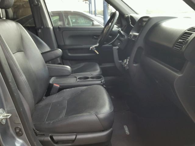 SHSRD78935U306909 - 2005 HONDA CR-V SE GRAY photo 5