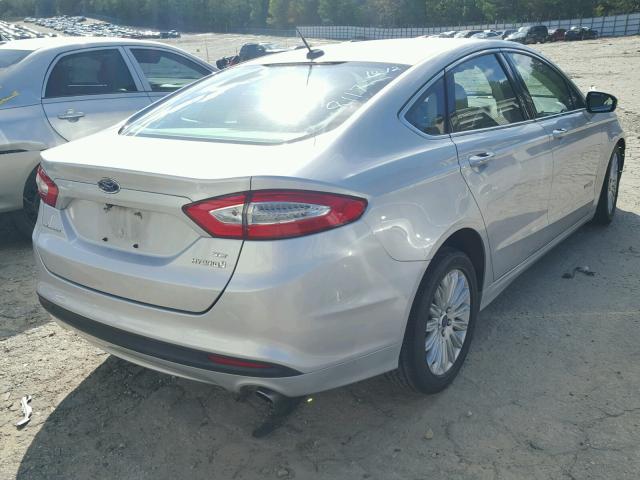 3FA6P0LU8ER198117 - 2014 FORD FUSION SE SILVER photo 4