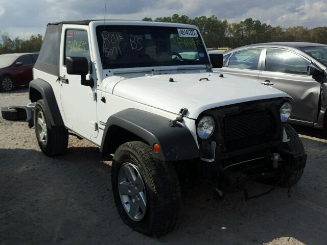 1C4GJWAG7EL208134 - 2014 JEEP WRANGLER S WHITE photo 1