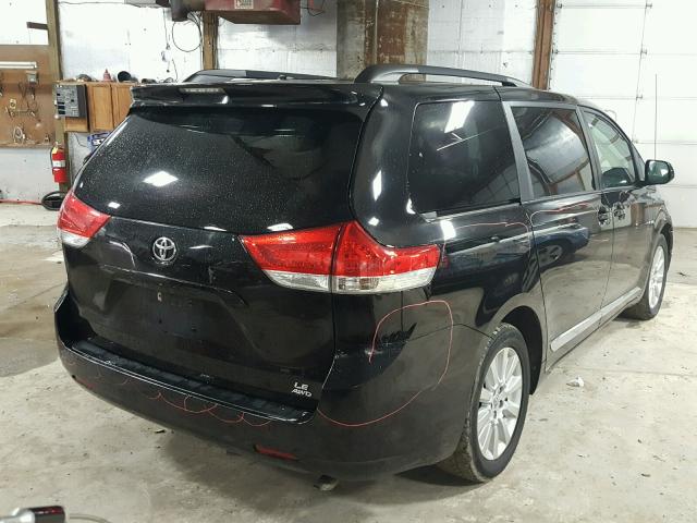 5TDJK3DC4DS056756 - 2013 TOYOTA SIENNA LE BLACK photo 4