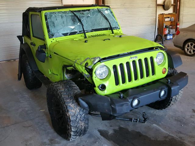 1C4AJWAG0DL563621 - 2013 JEEP WRANGLER GREEN photo 1