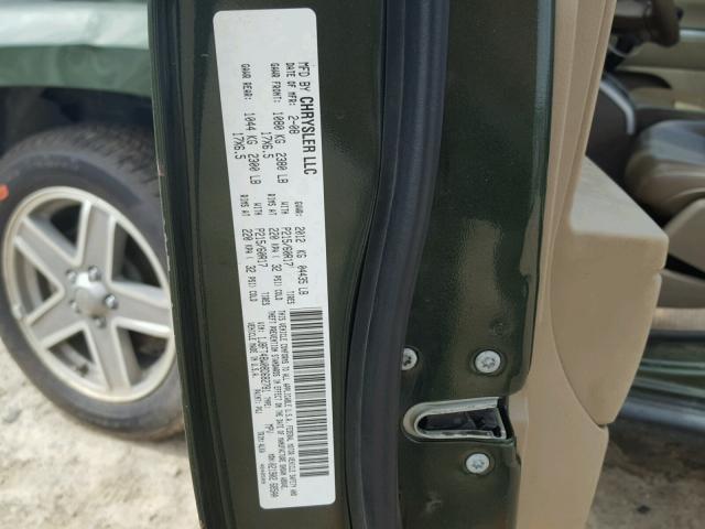 1J8FT48W08D682781 - 2008 JEEP PATRIOT LI GREEN photo 10