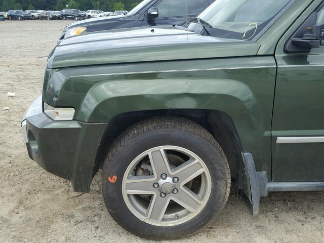 1J8FT48W08D682781 - 2008 JEEP PATRIOT LI GREEN photo 9