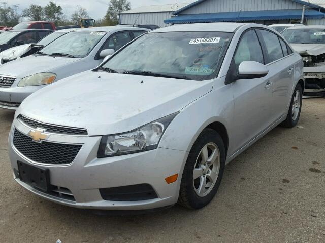 1G1PF5SC6C7336693 - 2012 CHEVROLET CRUZE LT SILVER photo 2