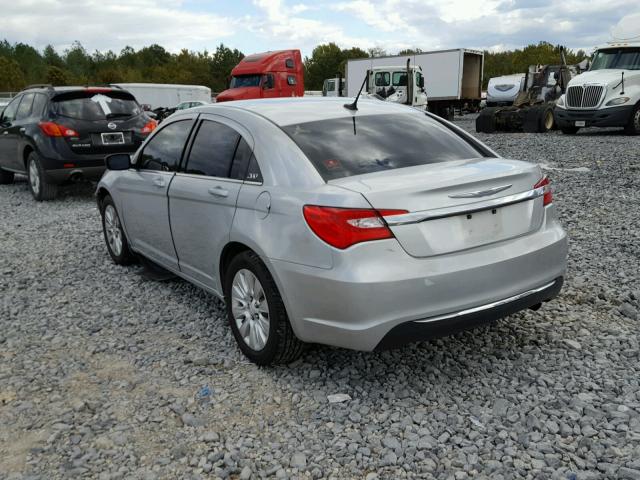 1C3CCBAB1CN319273 - 2012 CHRYSLER 200 LX SILVER photo 3