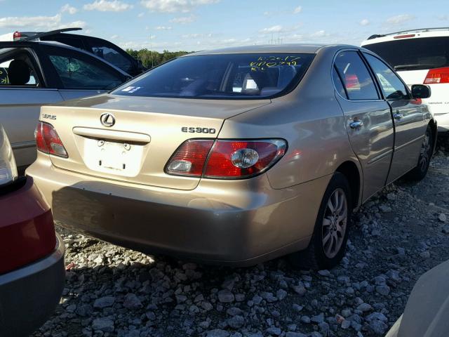 JTHBF30G920060799 - 2002 LEXUS ES 300 GOLD photo 4