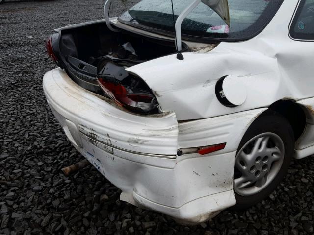 1G2NE12T5WC741826 - 1998 PONTIAC GRAND AM S 白色 照片 9