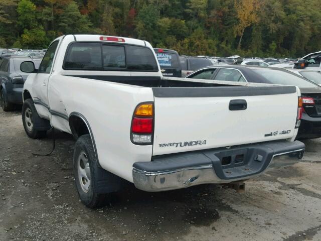 5TBKT44104S445988 - 2004 TOYOTA TUNDRA SR5 WHITE photo 3