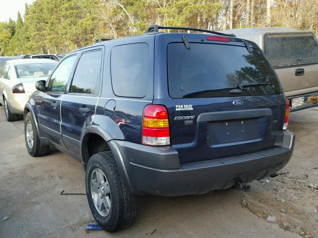 1FMYU93134KB25483 - 2004 FORD ESCAPE BLUE photo 3