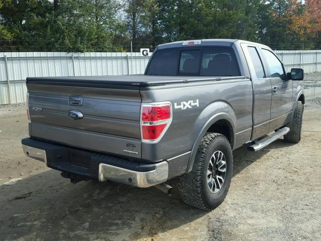 1FTFX1EF1CFB39239 - 2012 FORD F150 SUPER GRAY photo 4