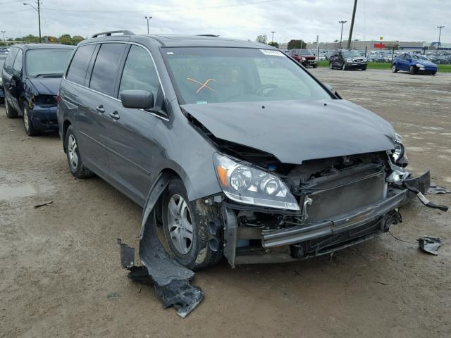 5FNRL38707B419480 - 2007 HONDA ODYSSEY GRAY photo 1