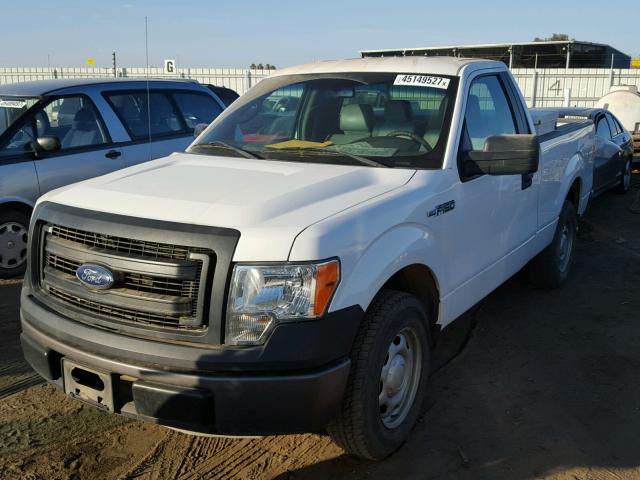 1FTMF1CM4EKD11303 - 2014 FORD F150 WHITE photo 2