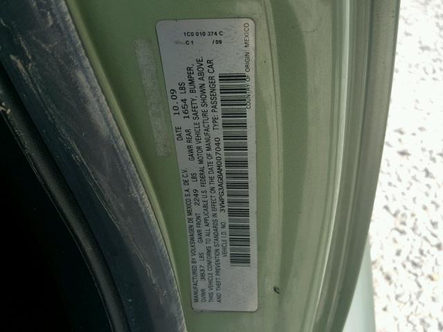 3VWPG3AG8AM007040 - 2010 VOLKSWAGEN NEW BEETLE Yaşıl foto 10