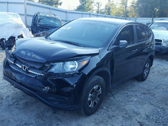 2HKRM4H37DH674978 - 2013 HONDA CR-V LX BLACK photo 2