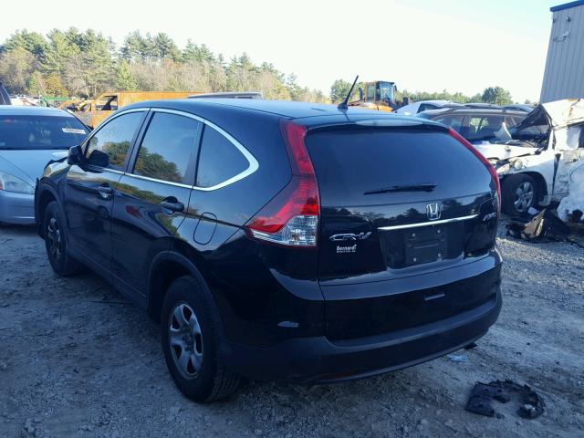 2HKRM4H37DH674978 - 2013 HONDA CR-V LX BLACK photo 3