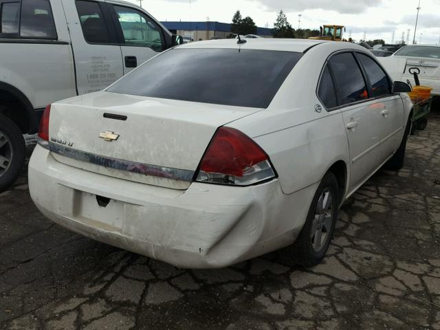 2G1WT58K769157617 - 2006 CHEVROLET IMPALA LT WHITE photo 4