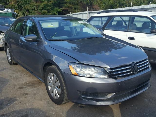 1VWAP7A37DC052521 - 2013 VOLKSWAGEN PASSAT S GRAY photo 1