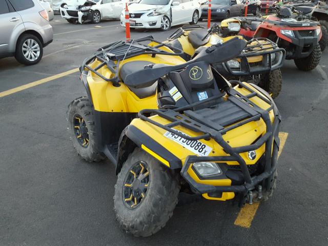 3JBEKCJ18CJ000648 - 2012 CAN-AM OUTLANDER YELLOW photo 1