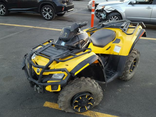 3JBEKCJ18CJ000648 - 2012 CAN-AM OUTLANDER YELLOW photo 2