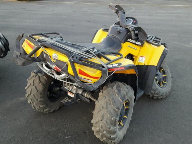 3JBEKCJ18CJ000648 - 2012 CAN-AM OUTLANDER YELLOW photo 4