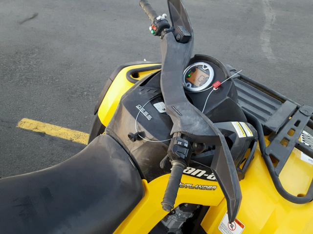 3JBEKCJ18CJ000648 - 2012 CAN-AM OUTLANDER YELLOW photo 9