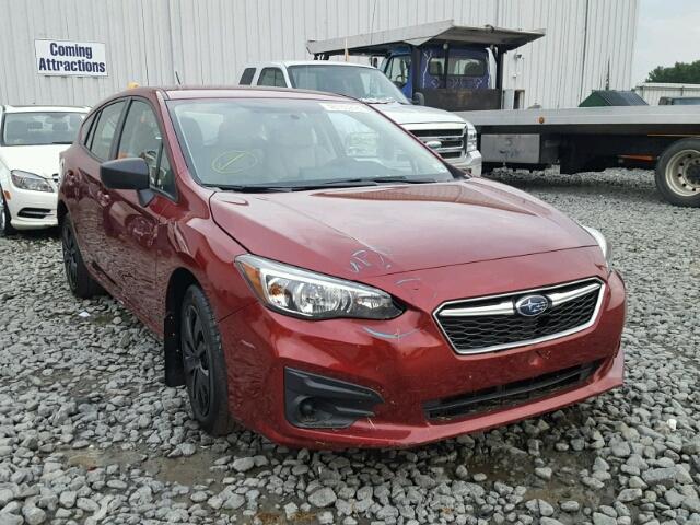 4S3GTAA64H3713380 - 2017 SUBARU IMPREZA RED photo 1