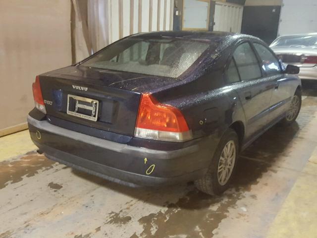 YV1RS61T842404522 - 2004 VOLVO S60 BLUE photo 4